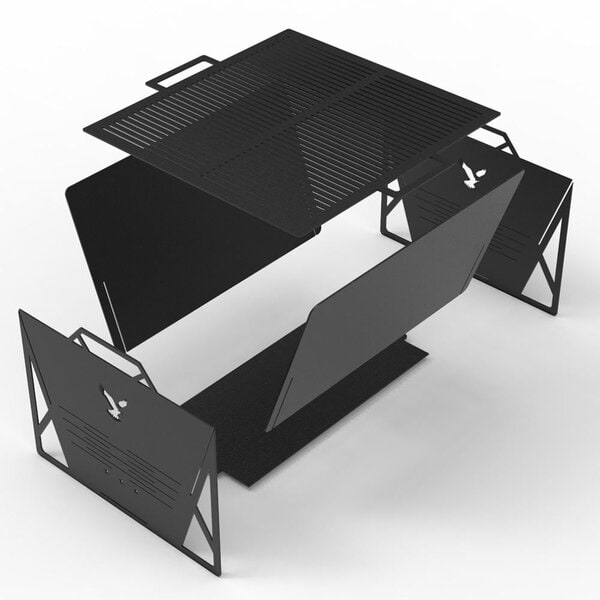 Костровая чаша "Орел", чертеж DXF для лазерного станка. Барбекю | Гриль | Печь | Костровая чаша