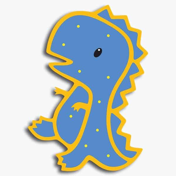 Ночник "Динозаврик" – Многослойный чертеж в dxf формате