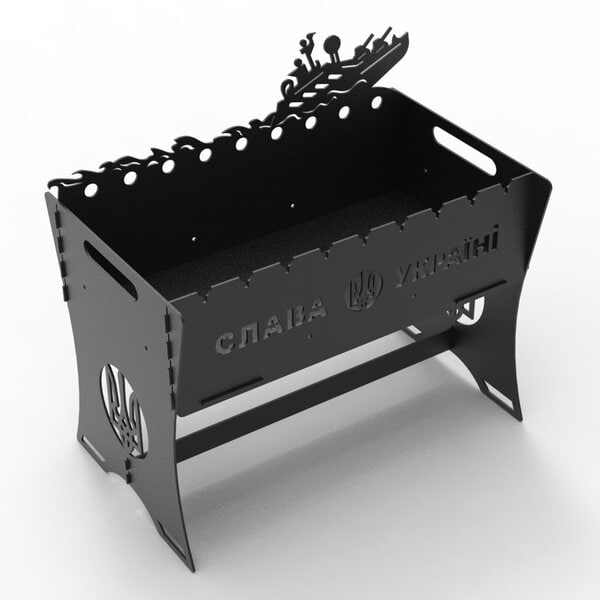 Мангал «Русский военный корабль, иди на..уй!» – чертеж DXF