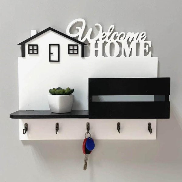 Ключница настенная №8 – DXF чертеж 5 мм