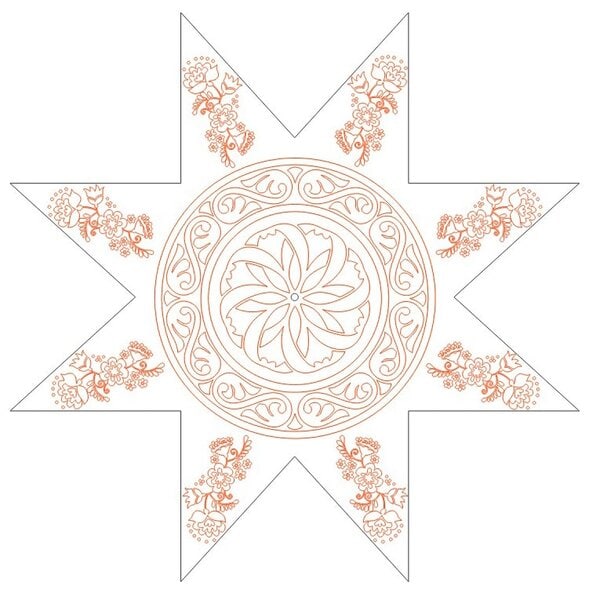 Рождественская звезда / "Різдвяна зірка или Коляда" Чертеж в DXF формате