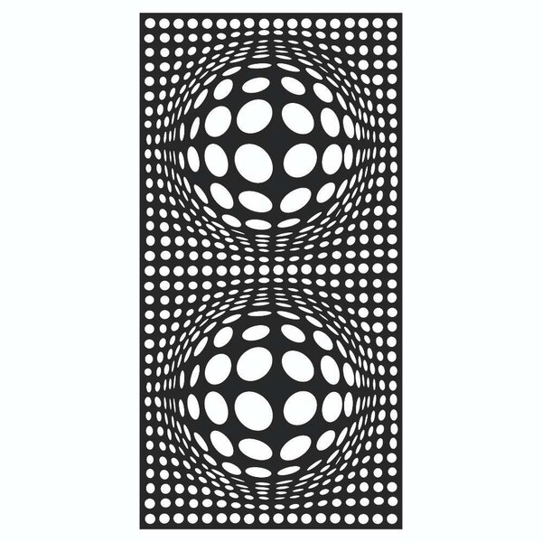 Декоративная перегородка "Рыбий глаз" DXF чертеж