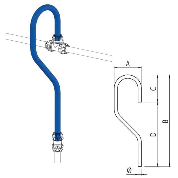 Tubo Alumínio Pescoço de Cavalo - Image 2