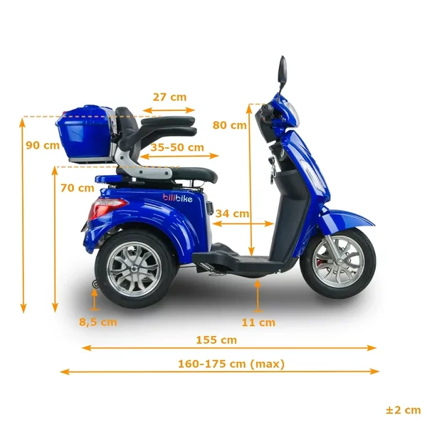 Skuter elektryczny BILI BIKE SHINO G2 20Ah LIT, 25km/h - obrazek 7