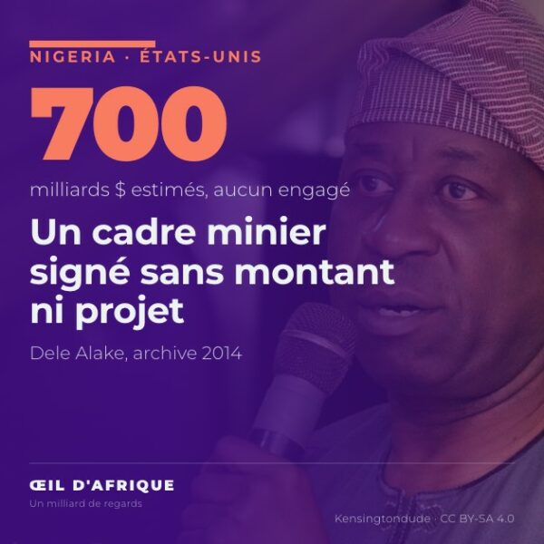 Dele Alake, ministre nigérian du Développement des minerais solides, signataire du cadre Nigeria États-Unis sur les minerais, photographié en 2014