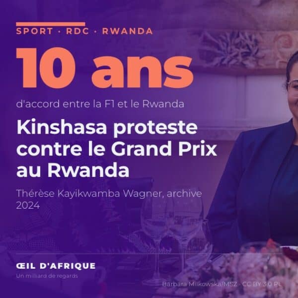 Thérèse Kayikwamba Wagner, ministre des Affaires étrangères de la RDC, qui proteste contre le Grand Prix de Formule 1 au Rwanda