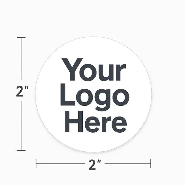 2 Inch Circle Logo Custom Hard Hat Stickers