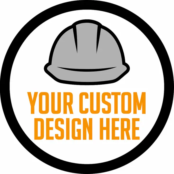 2 Inch Circle Logo Custom Hard Hat Stickers - Image 4