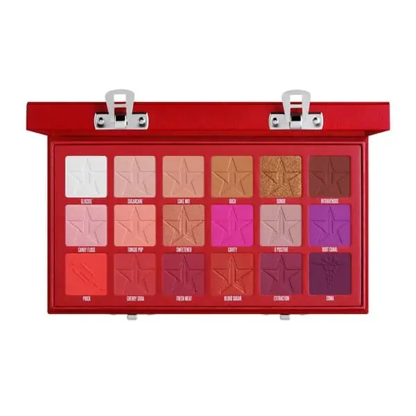 Jeffree Star Blood Sugar palette open