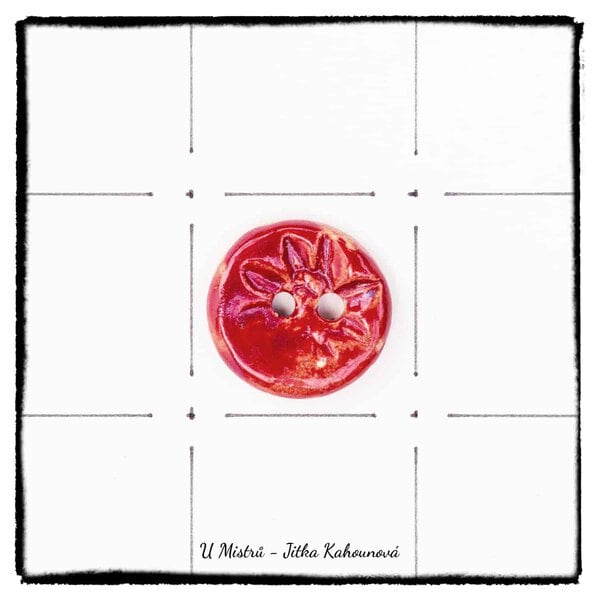 Knoflík květina 2 cm