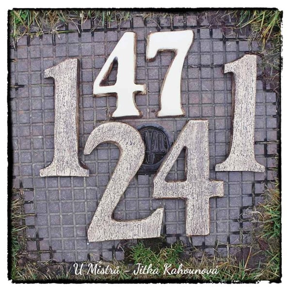 Číslice patinovaná škrabaná - Obrázek 3