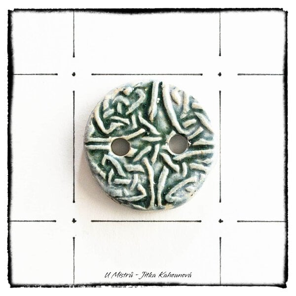 Knoflík abstraktní 3,5 cm