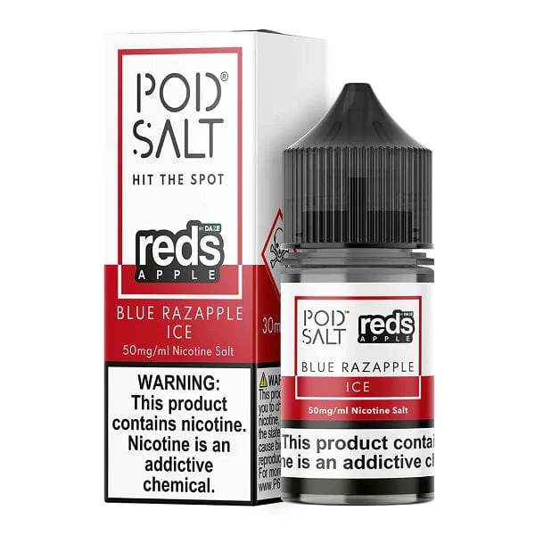 Pod Salt Blue Razapple Ice Nic Salts 30ml 50mg/ml Vape.co.zw Online