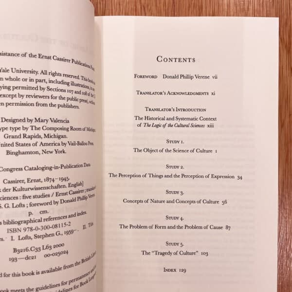 The Logic of the Cultural Sciences by Ernst Cassirer - Image 3
