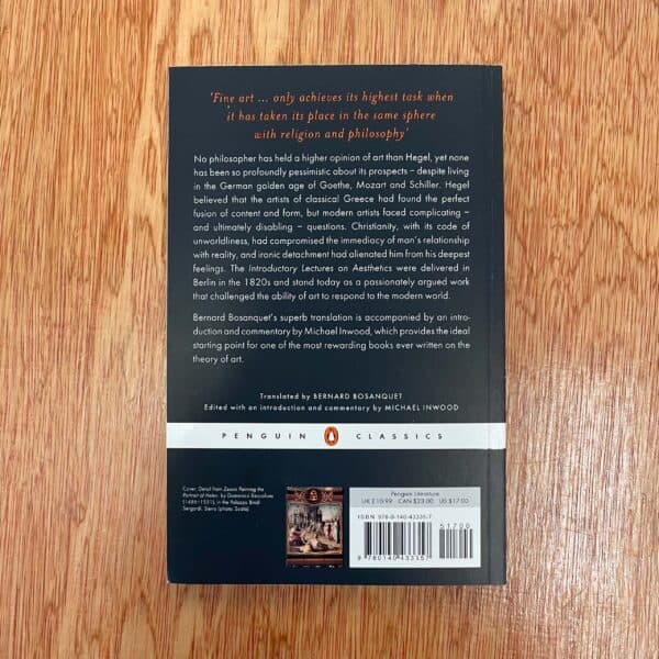 Introductory Lectures on Aesthetics by Georg Hegel - Image 2