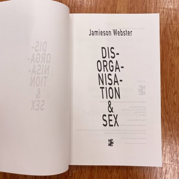 Disorganisation & Sex by Jamieson Webster - Image 3