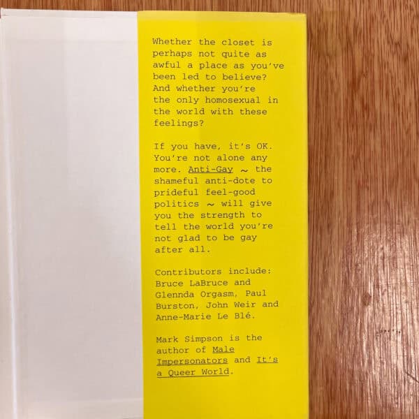 Anti-Gay by Mark Simpson, ed. - Image 4