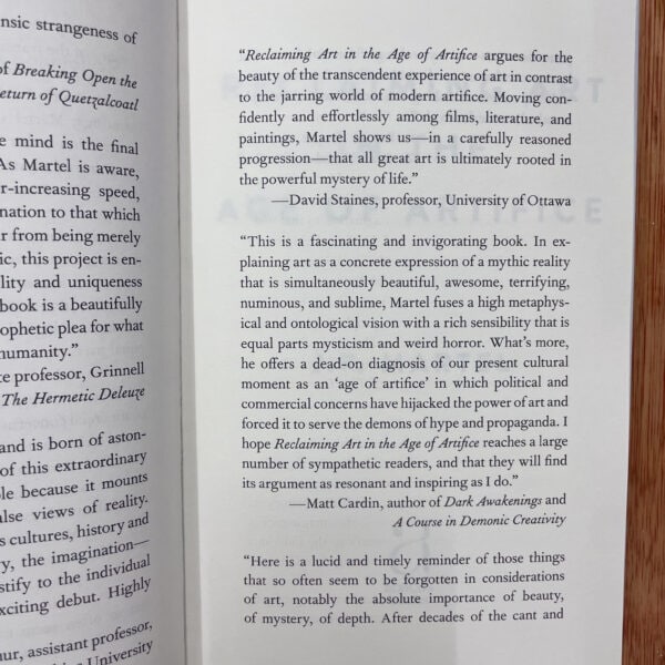 Reclaiming Art in the Age of Artifice by J.F. Martel - Image 3