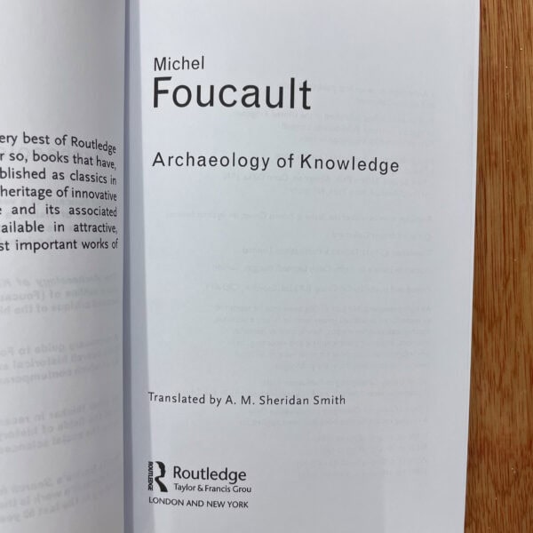Archaeology of Knowledge by Michel Foucault - Image 3