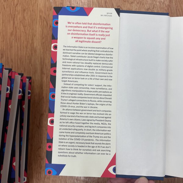 Information State: Politics in the Age of Total Control by Jacob Siegel - Image 3