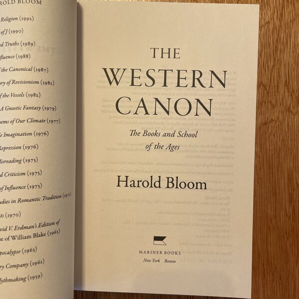 The Western Canon: The Books and School of the Ages by Harold Bloom - Image 2