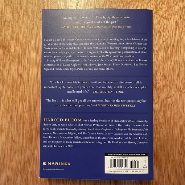 The Western Canon: The Books and School of the Ages by Harold Bloom - Image 5