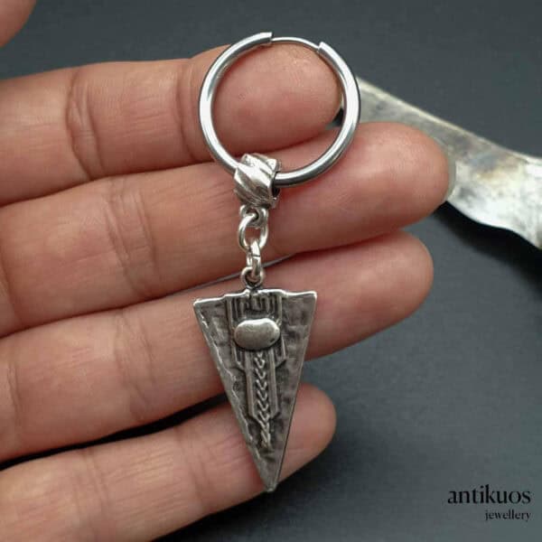 Art deco spike earring antikuos, detail