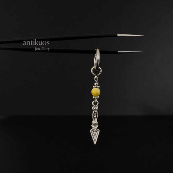 Gorm viking spike mens earring antikuos, detail