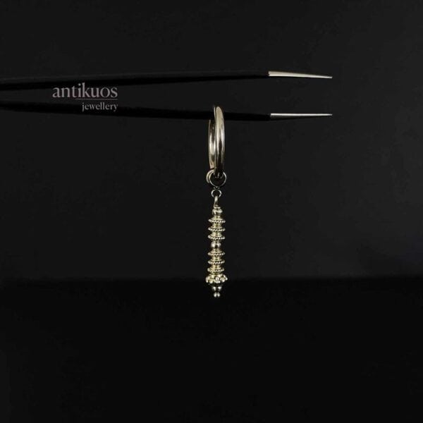 Column mens alternative earring by Antikuos jewellery