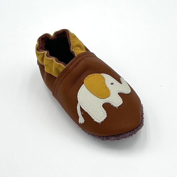 Lederfinkli "Elefant" auf braun – Bild 2