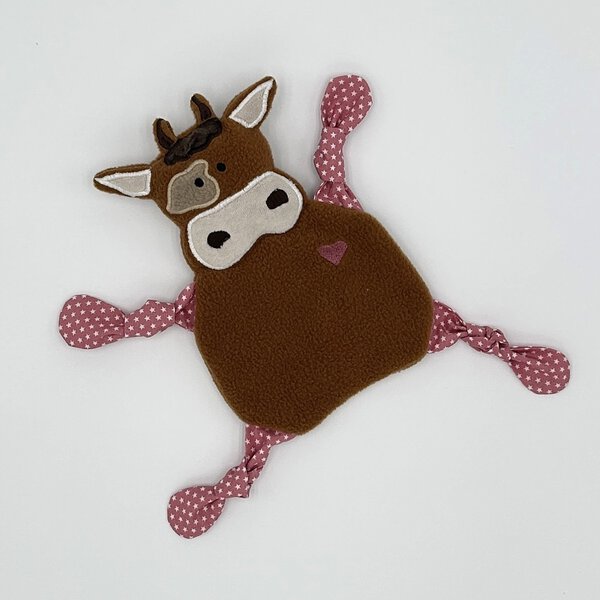 Schnuffeltier "Kuh" rosa