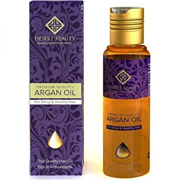 Premium Argan Oil for Conditioning & Hair Loss Prevention, Provides Anti-Aging Properties (120 ML/4 OZ) Moroccan Oil Formula by Desert Beauty