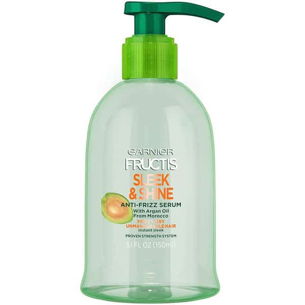 Garnier Fructis Sleek & Shine Anti-Frizz Serum, Frizzy, Dry Hair, Unmanageable, 5.1 Fluid Ounce