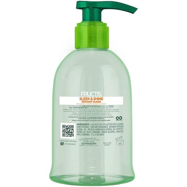 Garnier Fructis Sleek & Shine Anti-Frizz Serum, Frizzy, Dry Hair, Unmanageable, 5.1 Fluid Ounce - Image 2