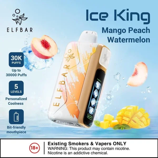 ELF BAR Ice King 30,000 puff - Mango Peach Watermelon