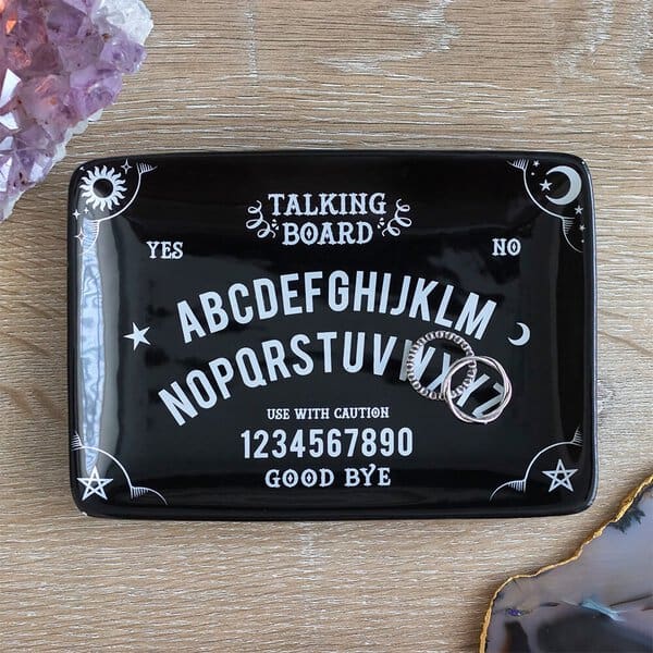 Portaoggetti a Forma di Tavola Ouija Nera