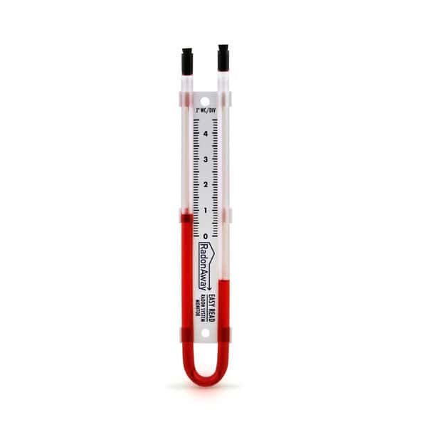 RadonAway Easy Read Manometer - Red