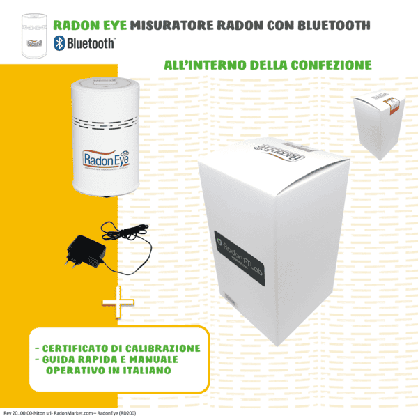 Noleggio - RadonEye (Bluetooth) – Rilevatore Gas Radon, Versione Internazionale in Bq/m3 - immagine 6