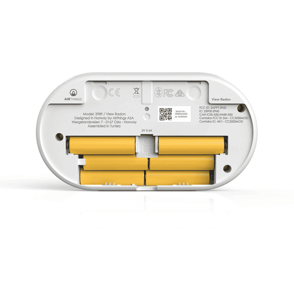 Airthings View Radon - Radon Monitor with Humidity & Temperature Detector, Mobile APP, WiFi, Alerts & Notifications - Image 2