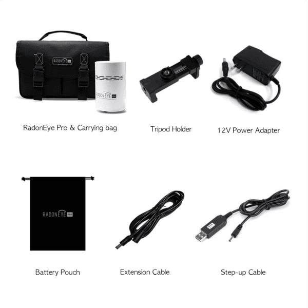 RadonEye Pro - Monitor di Radon Certificato NRPP/NRSB per Professionisti, Versione Internazionale in Bq/m3 - immagine 2