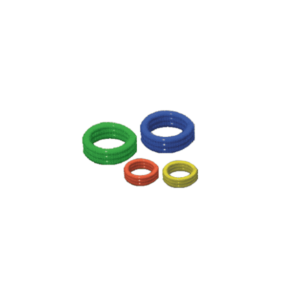 Anelli per volatili a spirale mix