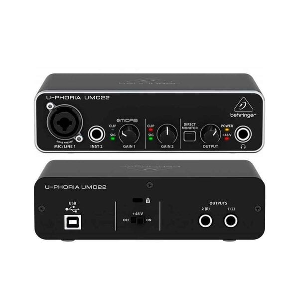 Interfaz de Audio BEHRINGER UMC22 BEHRINGER - Audio Profesional. Compra online con garantía.