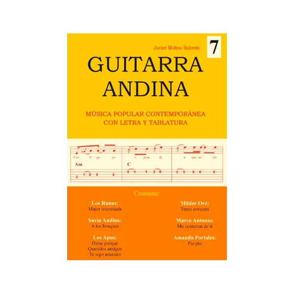 Libro Guitarra Andina 7 JAVIER MOLINA - Accesorios. Compra online con garantía.