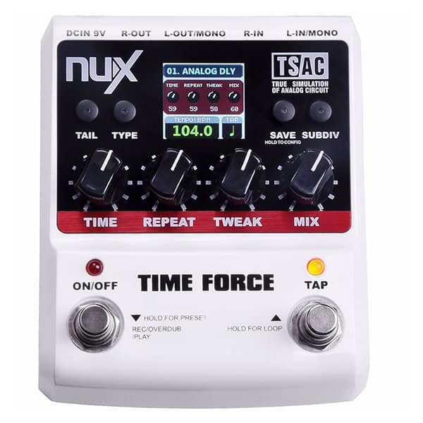 Pedal Efecto NUX TIME FORCE Delay NUX - Accesorios. Compra online con garantía.