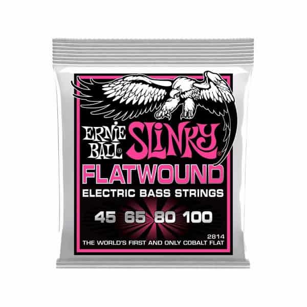 Juego de Cuerdas ERNIE BALL 2814 Slinky Flatwound 45|100 ERNIE BALL - Accesorios. Compra online con garantía.