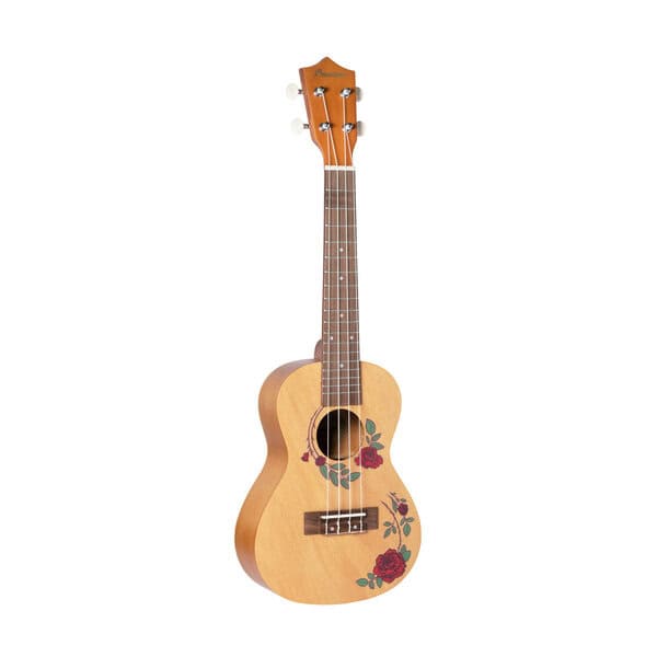 Ukelele Concierto BAMBOO U-23 Flowers Line Roses BAMBOO - Ukeleles. Compra online con garantía.
