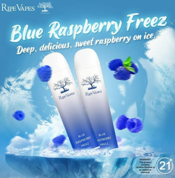 RIPE VAPES PALM 3000PUFF - BLUE RASPBERRY FREEZ