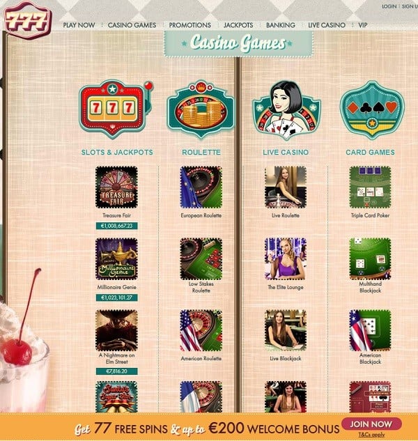 777.com Casino Review