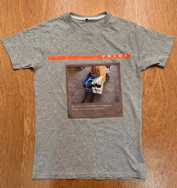 she makes it clear sexism can happen to women who are also bad people, - t-shirt