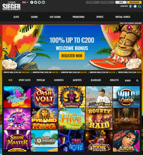 Get Free Bet Bonus to Sieger! 